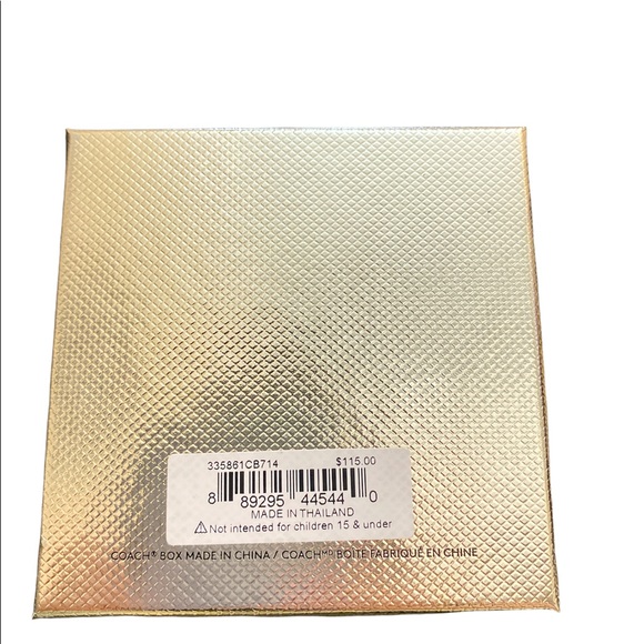 Coach Pave Bow and Earring Set Gold Tone - Picture 4 of 6